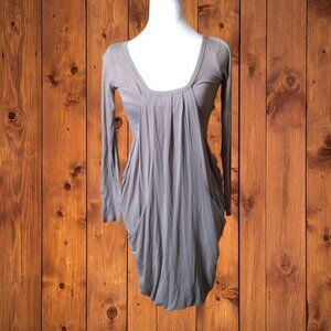 Wilfred Aritzia Slouchy Pockets Scoop Neck Dress Size Small Neutral